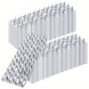 50pcs Truss Mending Plates 2 X 6 Inch Metal Pronged Truss Plate Repair Tie Roofing Nails Flat Bracket Connector With 20 Ga Thick 8 Mm Nail Teeth For Wood Timber Stud