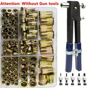 160pcs Color Steel Rivet and Nut Tool Sets - Professional Riveters for Thin Sheet Metal, Home DIY Projects, Reliable Performance - Durable and Versatile Hand Tools for Various Applications