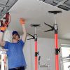 2pcs Adjustable Steel Support Bars, Telescopic Quick-Adjust Third Hand System, Supports Up to 154 lbs, Extends 49
