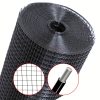 Black Vinyl Coated Wire Mesh PVC Hardware Cloth 1u002F2in 19 Gauge, Welded Wire Fencing Chicken Wire Mesh Roll Cage Wire Netting