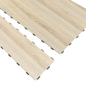 18pcs Luxury Interlocking Vinyl Flooring Tiles, 36x6 Inch, Easy Install No-Glue Wood Plank Design - Waterproof, Anti-Slip, Wear-Resistant, Reusable for Kitchen & Bathroom, Odorless & Fire-Resistant, Commercial Flooring|Versatile Flooring Solution|Easyinstall Flooring