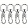 4-Pack Heavy Duty Marine Grade Stainless Steel Swivel Snap Hooks – M6u002F2# Corrosion-Resistant Swivel Hooks with 360?? Rotation, Secure Locking for Flag Poles, Diving, Boating, Fishing Gear & Outdoor Equipment – Durable Marine Hardware Clips, Boating Accessories, Polished Finish, Sturdy Construction, Divers And Scuba Divers, Boating Accessory Marine Clamp, Scuba Diving Ring, Motorcycle Accessorie, Marine Boat Accessorie, Auto Fixing Clamp