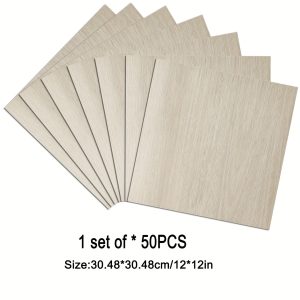 50pcs Peel And Stick Floor Tiles, Peel And Stick Flooring, Vinyl Flooring, Flooring, Easy DIY Installation For Living Room, Bedroom, Office, Various Indoor Places(50 Sq.Ft Coverage)