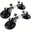 2pcs Heavy-Duty Adjustable Vacuum Seam Setters with Strong Suction Cups – Professional Stone Countertop, Marble, Granite, Slab Installation Tools – Compatible with Floors – Durable Construction for Precise Leveling & Seam Joining – Ideal for Contractors & DIY Projects