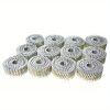 2-1u002F 4-Inch x 092-Inch Siding Nails 15-Degree Collated Wire Coil Full RoundHead Ring Shank Hot-Dipped Galvanized 3600 Count for Rough Nailing of Lathing and Sheathing Materials