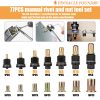 77pcs Manual Rivet Nut Tool Set, Full-Size Combination Kit with 7 Sizes (M3-M12) for Metal Sheet Joining and Fixing, Automotive & Industrial DIY Tools