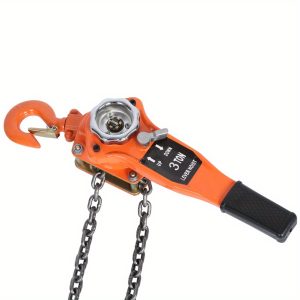3Tu002F6613.87LB Keenso Chain Hoist, Steel Ratchet Lever Pulley Block, Heavy Duty Lifting Hook with 3m Chain
