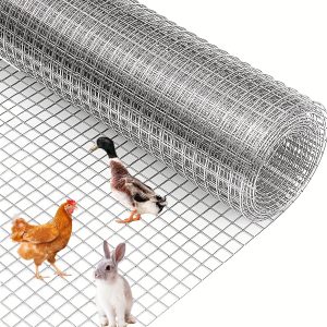 Galvanized Hardware Cloth 35 Inches X 50 Feet, 1u002F2 Inch Mesh, Heavy-duty Hot-dip Galvanized Welded Wire Fence, Small Animal Proof, Hexagonal Pattern, Animal Cage, Garden Screen, Rust Proof Wire Mesh, Fence Construction, Garden Fencing, Durable Wire Fence, Sturdy Construction, Longlasting Durability, Industrialgrade Mesh, Security Fence, Wire Netting, Fence For Outside On, Fence For Yard, Chicken Wire