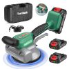 Cordless Tile Vibration Tool with Two 2.0Ah Batteries (Lasting 6 Hours), Featuring 12 Adjustable Levels, a Tile Suction Cup, And Designed for Installing Large Tiles on Floors And Walls in Bathrooms.