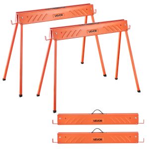 VEVOR Saw Horses 2 Pack Work Bench Heavy Duty 660 lbs Capacity for Woodworking